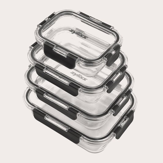 4-Piece Glass Container Set